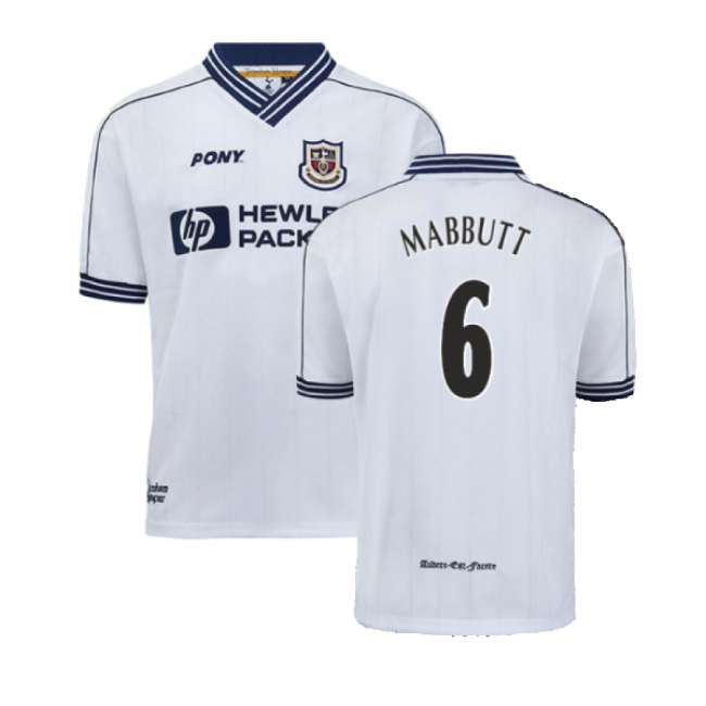 1997-1999 Tottenham Home Pony Retro Shirt (Mabbutt 6)-Football Jersey Hub