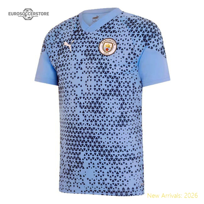 2023-2024 Man City Training Jersey (Light Blue) (HAALAND 9)-Football Jersey Hub
