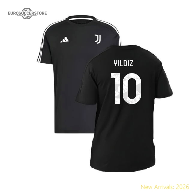 2024-2025 Juventus DNA Tee (Black) (Yildiz 10)-Football Jersey Hub