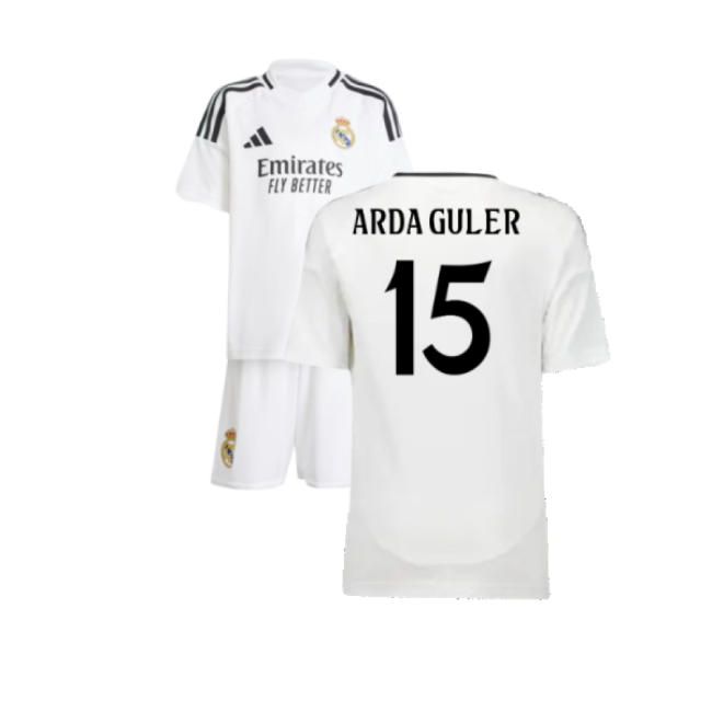 2024-2025 Real Madrid Home Mini Kit (Arda Guler 15)-Football Jersey Hub