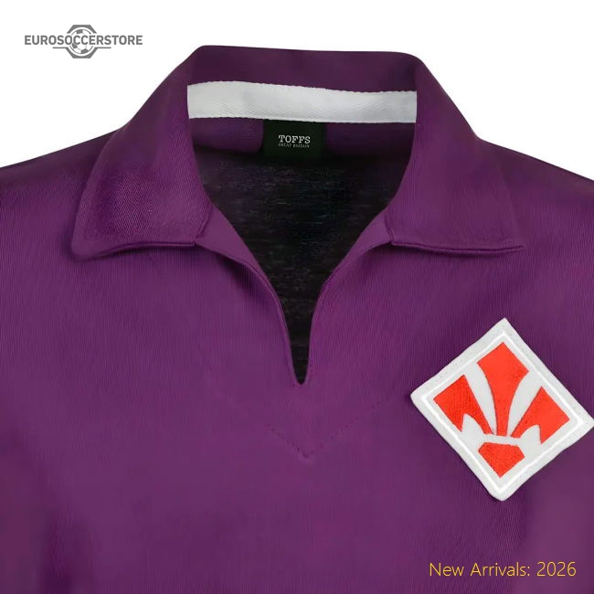 Fiorentina 1940s S/Sleeve Retro Football Shirt-Football Jersey Hub