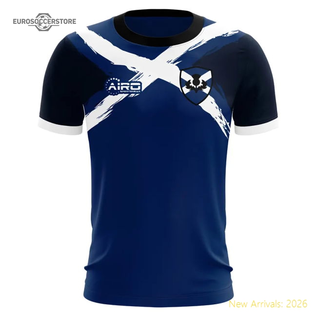 2025-2026 Scotland Flag Concept Football Shirt (Your Name)-Football Jersey Hub