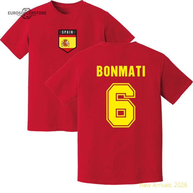 Bonmati Spain Training Jersey (Red)-Football Jersey Hub