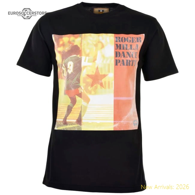 Pennarello: LPFC - Roger Milla T-Shirt - Black-Football Jersey Hub