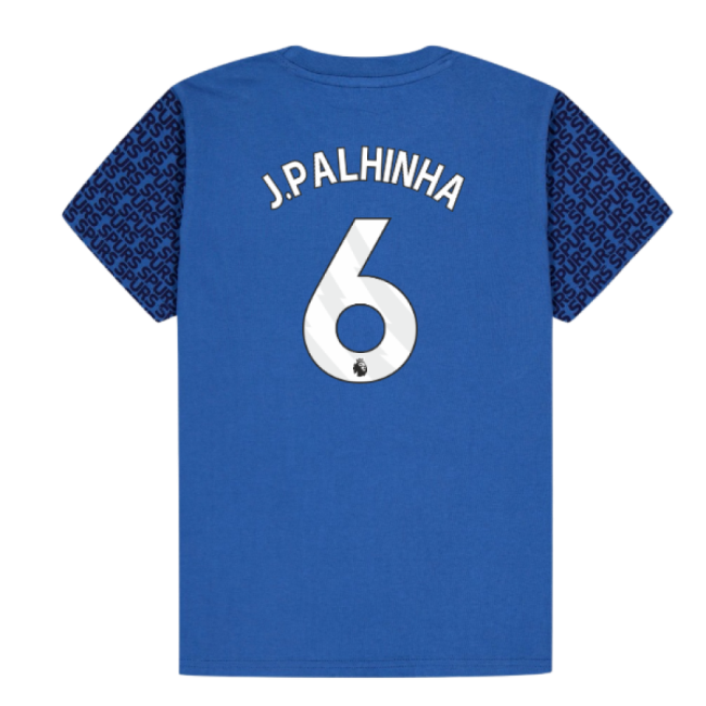 Tottenham Hotspur Graphic T-shirt (Blue) - Kids (J.Palhinha 6)-Football Jersey Hub