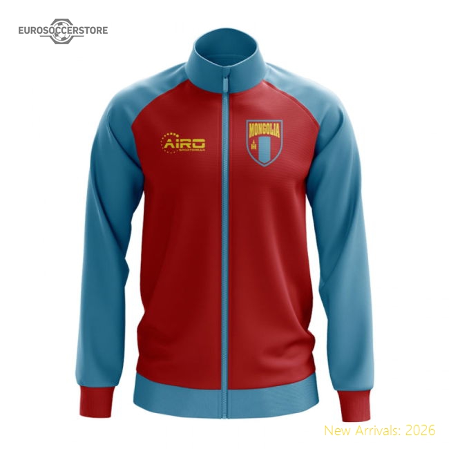 Mongolia Concept Football Track Jacket (Red)-Football Jersey Hub