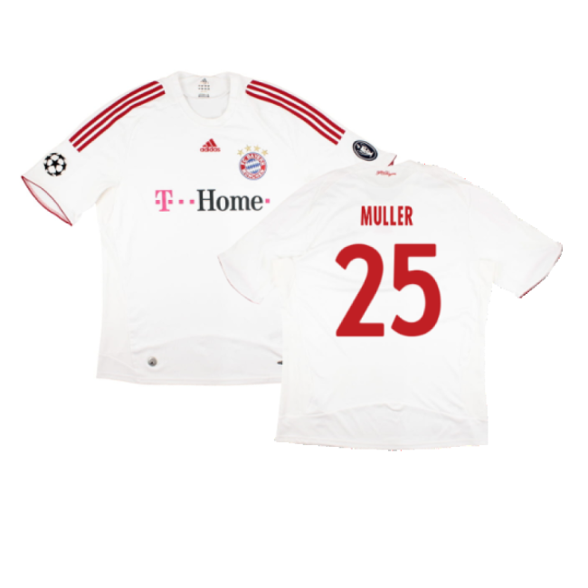 Bayern Munich 2008-09 Third Shirt ((Very Good) XXL) (Muller 25)-Football Jersey Hub