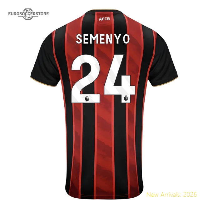 2025-2026 Bournemouth Home Shirt (Semenyo 24)-Football Jersey Hub