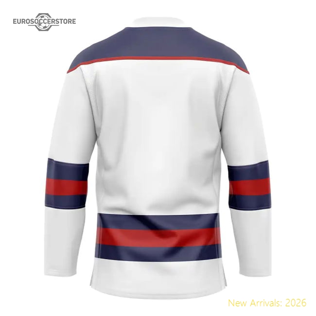 United States Home Ice Hockey Shirt-Football Jersey Hub