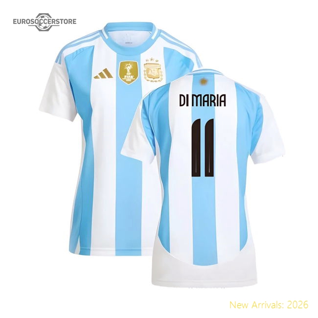 2024-2025 Argentina Home Shirt (Ladies) (DI MARIA 11)-Football Jersey Hub