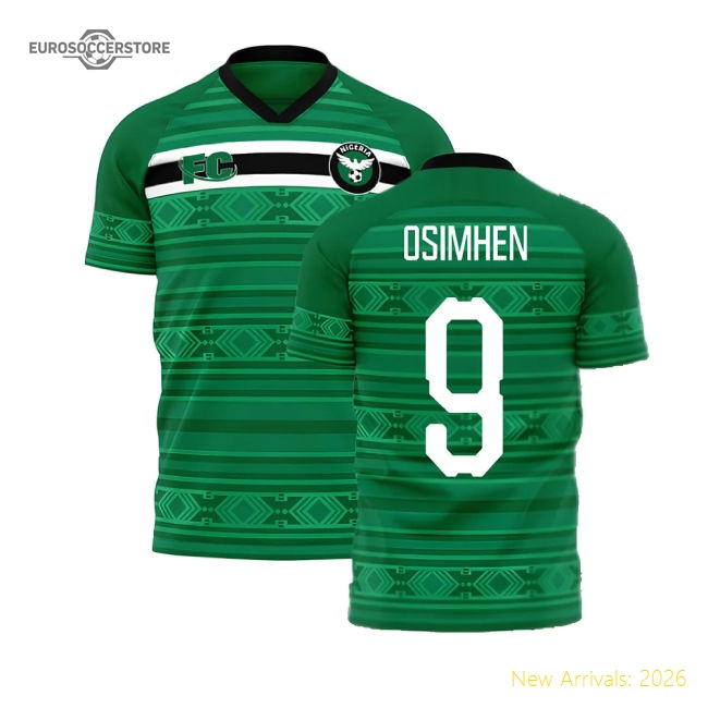 Nigeria 2020-2021 Home Concept Kit (Fans Culture) (OSIMHEN 9)-Football Jersey Hub