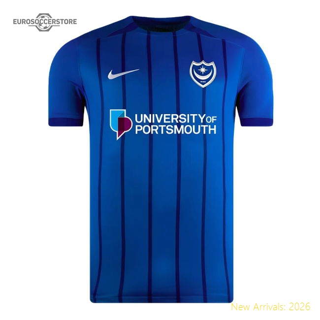 2024-2025 Portsmouth Home Shirt-Football Jersey Hub