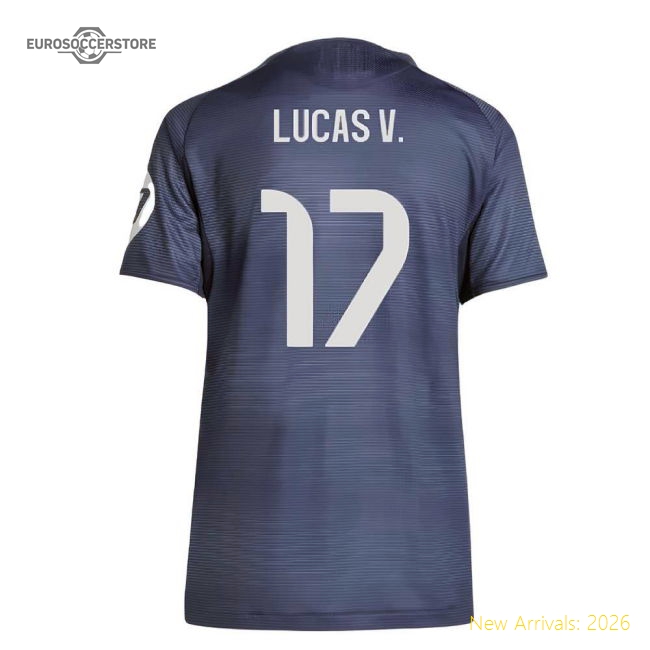 2025-2026 Real Madrid Authentic Away Shirt (Ladies) (Lucas V. 17)-Football Jersey Hub