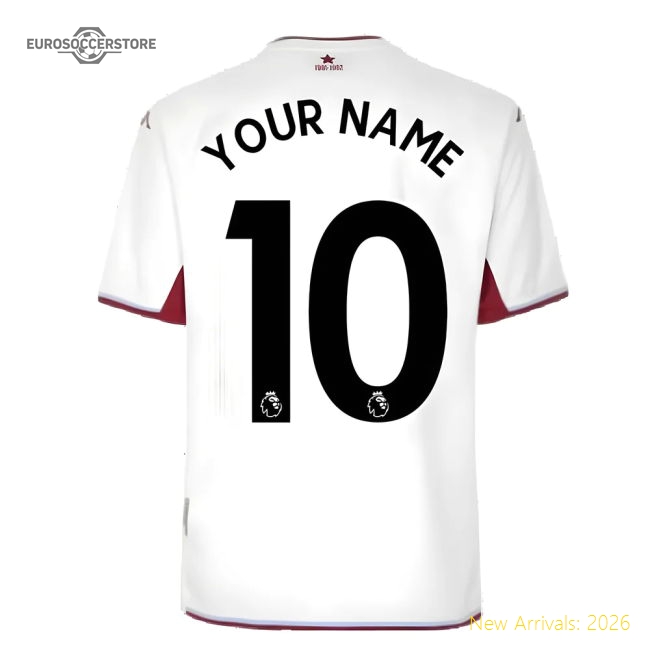 2021-2022 Aston Villa Away Shirt (Your Name)-Football Jersey Hub
