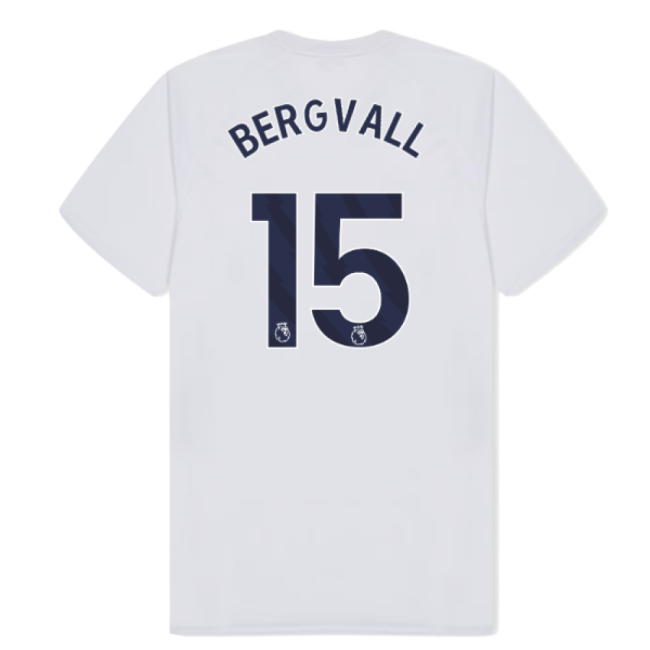 Tottenham Hotspur Poly T-shirt (White) (Bergvall 15)-Football Jersey Hub