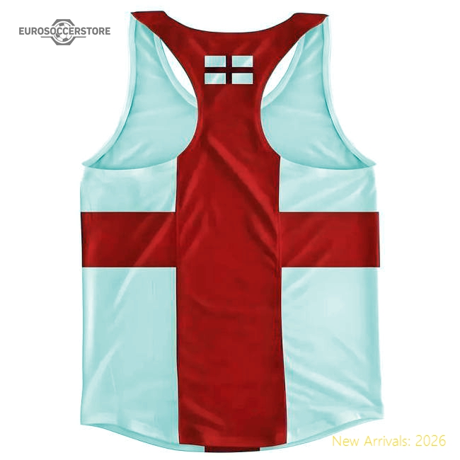 England Flag Running Vest-Football Jersey Hub