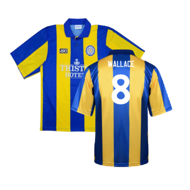 Leeds United 1993-1994 Away Shirt (XL) (Very Good) (Wallace 8)-Football Jersey Hub