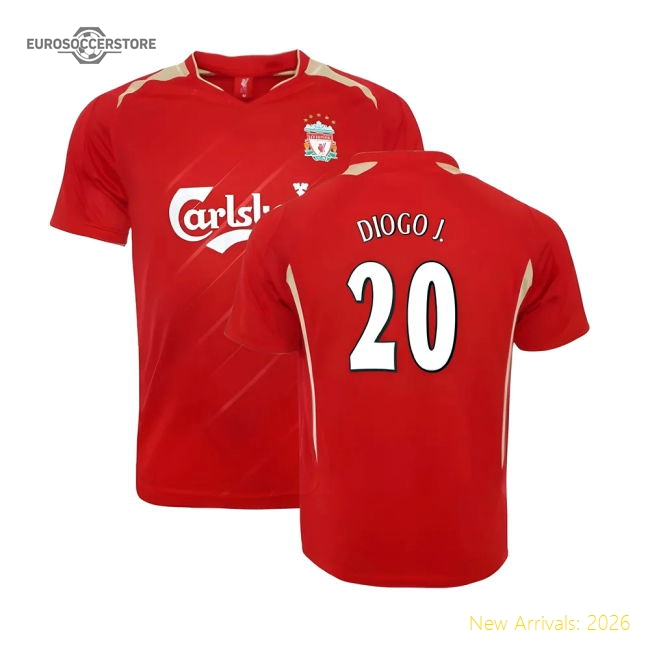 Liverpool FC 2005 Champions League Final Shirt (DIOGO J. 20)-Football Jersey Hub