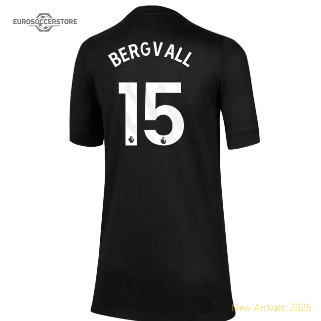 2025-2026 Tottenham Away Shirt (Kids) (Bergvall 15)-Football Jersey Hub
