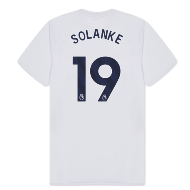 Tottenham Hotspur Poly T-shirt (White) (Solanke 19)-Football Jersey Hub