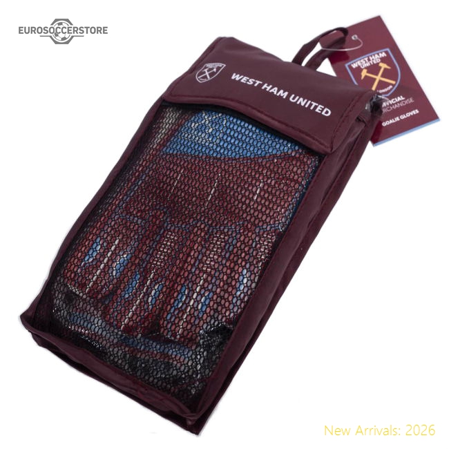 West Ham United FC Delta Goalkeeper Gloves Kids-Football Jersey Hub
