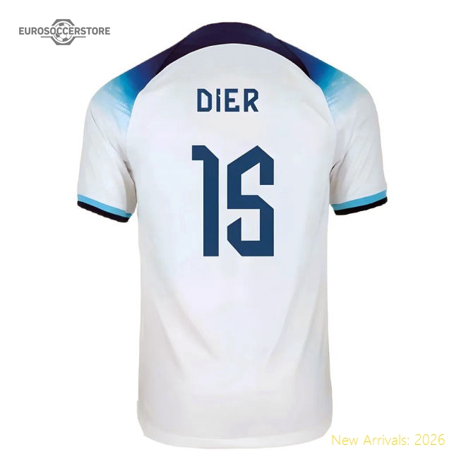 2022-2023 England Home Shirt (Dier 15)-Football Jersey Hub