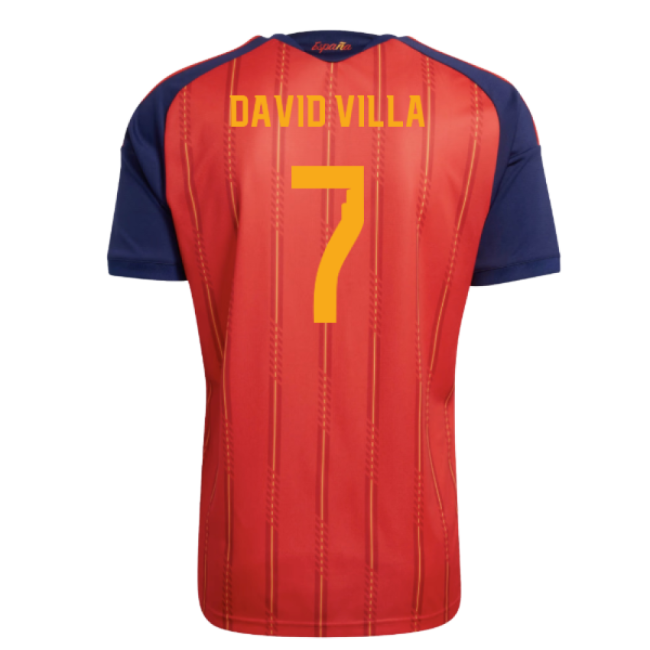 2026-2027 Spain Home Shirt (David Villa 7)-Football Jersey Hub