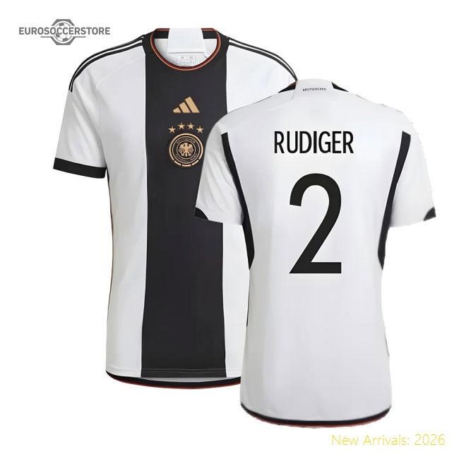 2022-2023 Germany Home Shirt (RUDIGER 2)-Football Jersey Hub