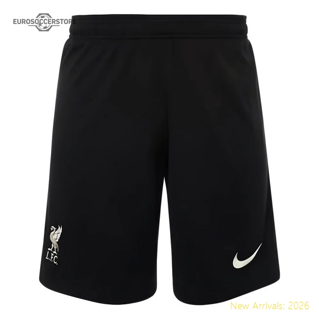 Liverpool 2021-2022 Away Shorts (Black) - Kids-Football Jersey Hub