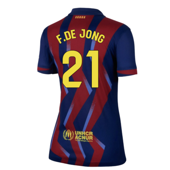 2025-2026 Barcelona Fourth Shirt - Womens (F.De Jong 21)-Football Jersey Hub