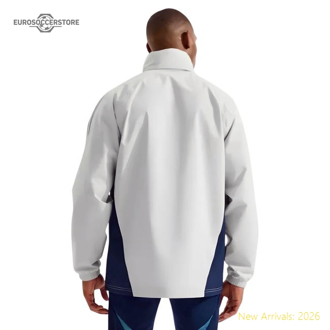 2025-2026 Arsenal Rain Jacket (Grey)-Football Jersey Hub