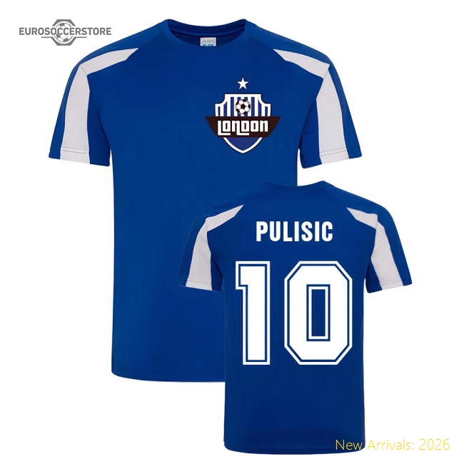Christian Pulisic Sport Training Jersey (Blue)-Football Jersey Hub