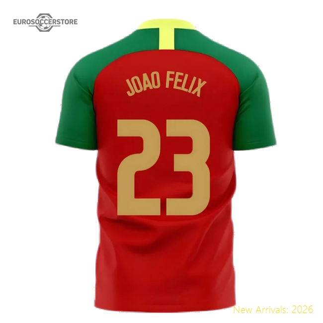 Portugal 2025-2026 Home Concept Football Kit (Airo) (Joao Felix 23)-Football Jersey Hub