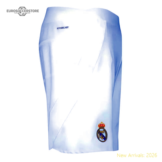 2024-2025 Real Madrid Authentic Home Shorts (White)-Football Jersey Hub