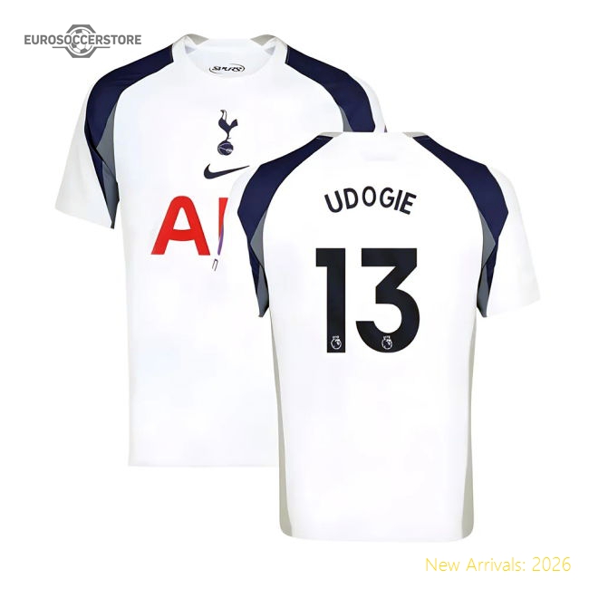 2025-2026 Tottenham Hotspur Home Shirt (Udogie 13)-Football Jersey Hub