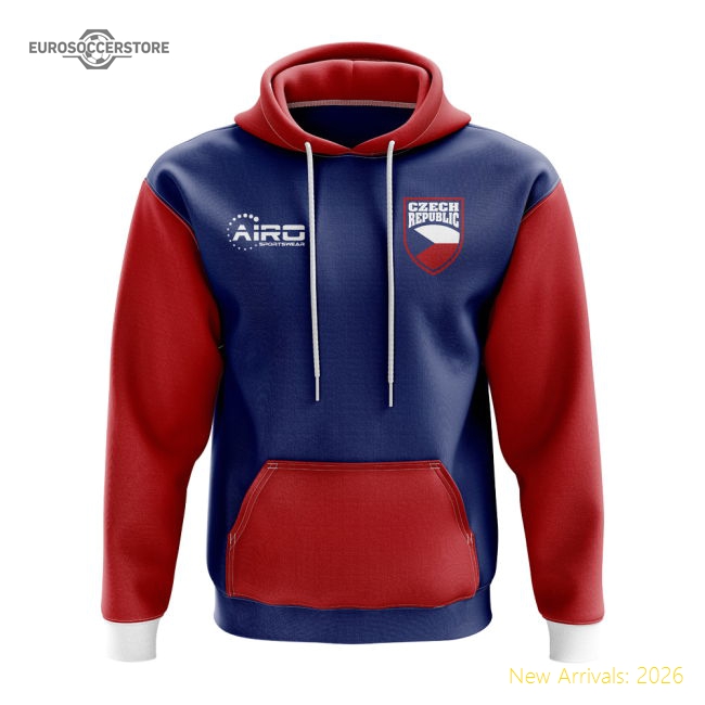 Czech Republic Concept Country Football Hoody (Navy)-Football Jersey Hub
