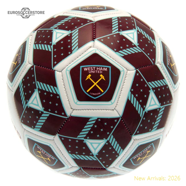 West Ham United FC Hex Size 3 Football-Football Jersey Hub