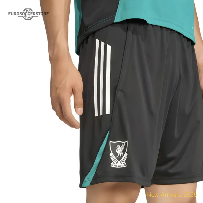 2025-2026 Liverpool EU Training Shorts (Black)-Football Jersey Hub