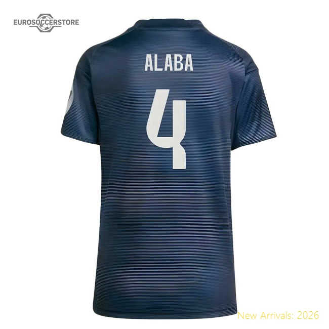 2025-2026 Real Madrid Authentic Away Shirt (Womens) (Alaba 4)-Football Jersey Hub