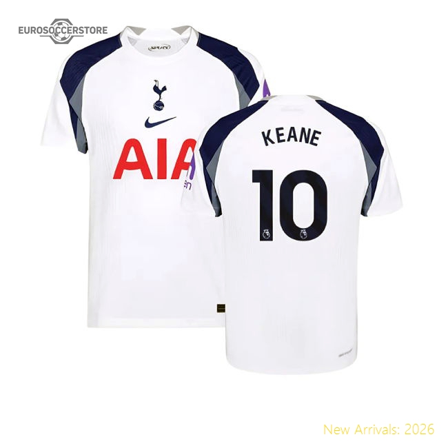 2025-2026 Tottenham Hotspur Authentic Home Shirt (Keane 10)-Football Jersey Hub