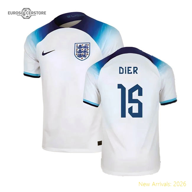 2022-2023 England Home Shirt (Dier 15)-Football Jersey Hub