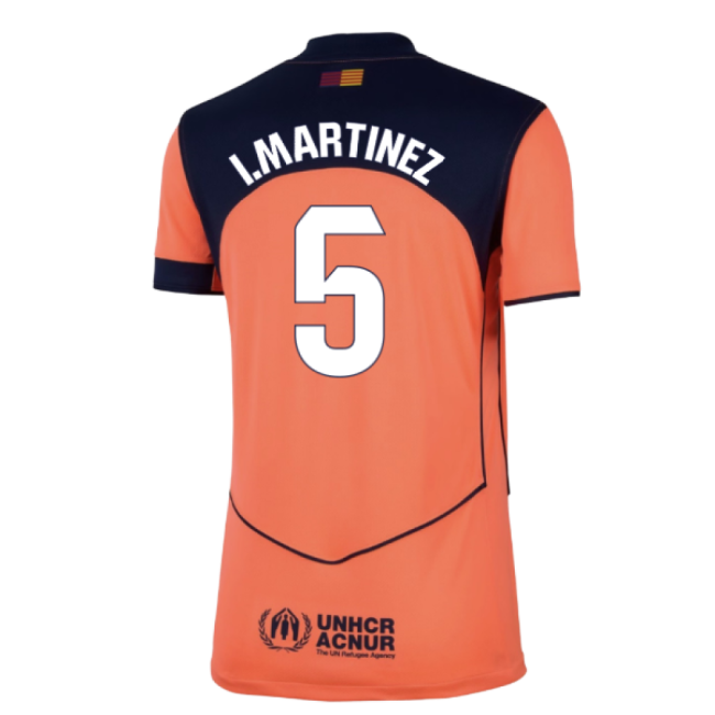2025-2026 Barcelona Third Shirt (Womens) (I.Martinez 5)-Football Jersey Hub