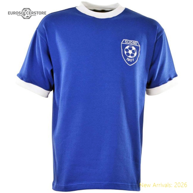 Finland 1970s Retro Football Shirt-Football Jersey Hub