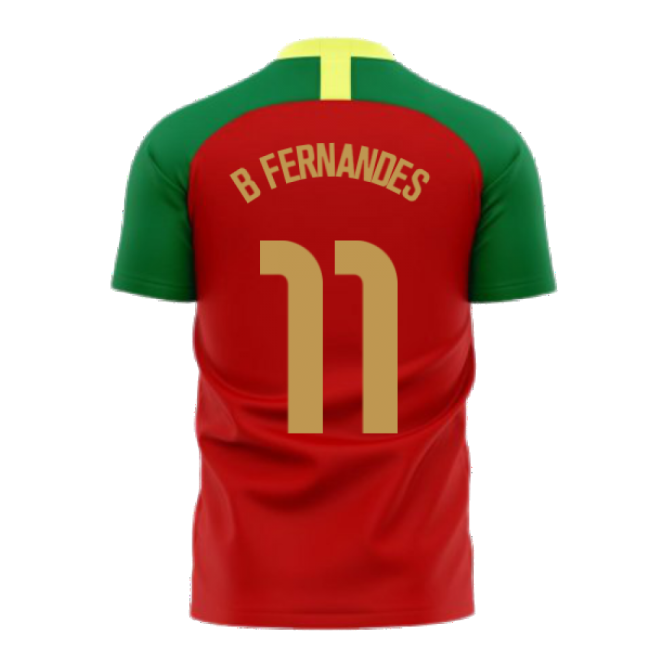 Portugal 2025-2026 Home Concept Football Kit (Airo) (B Fernandes 11)-Football Jersey Hub