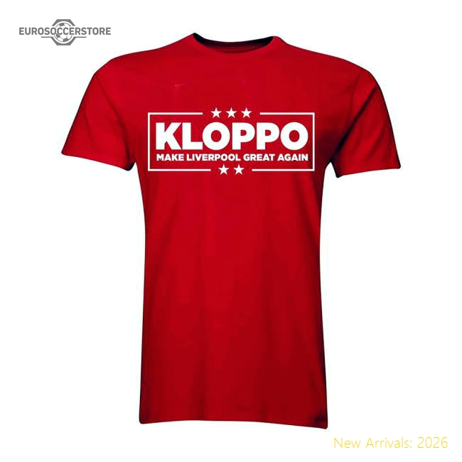 Jurgen Klopp Make Liverpool Great Again T-Shirt (Red)-Football Jersey Hub