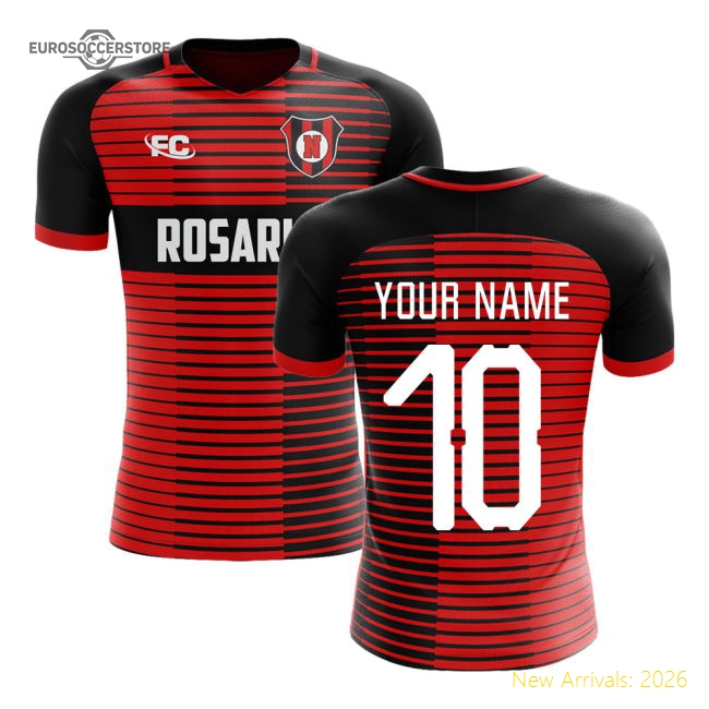 2018-2019 Newells Old Boys Fans Culture Home Concept Shirt (Your Name)-Football Jersey Hub