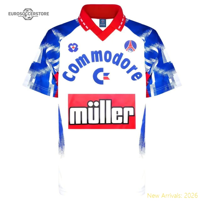 PSG 1992 Home Retro Football Shirt-Football Jersey Hub
