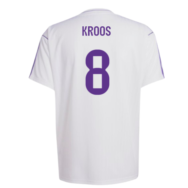 Real Madrid Terrace Icons Shirt (White) (Kroos 8)-Football Jersey Hub
