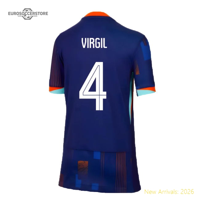 2024-2025 Netherlands Away Shirt (Kids) (Virgil 4)-Football Jersey Hub