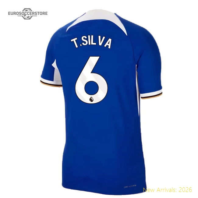 2023-2024 Chelsea Home Authentic Shirt (T.SILVA 6)-Football Jersey Hub
